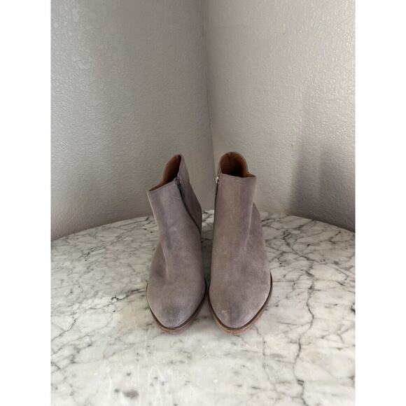 Frye Farrah Ankle Boots Womens Size 9 M Suede Inside Zip Booties - Picture 3 of 7